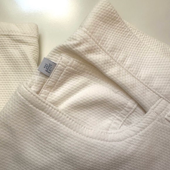 Ralph Lauren Jean Style 98% Cotton 2% Lycra Elastine White Pants - Picture 4 of 6